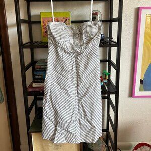 Gap Strapless Striped Dress